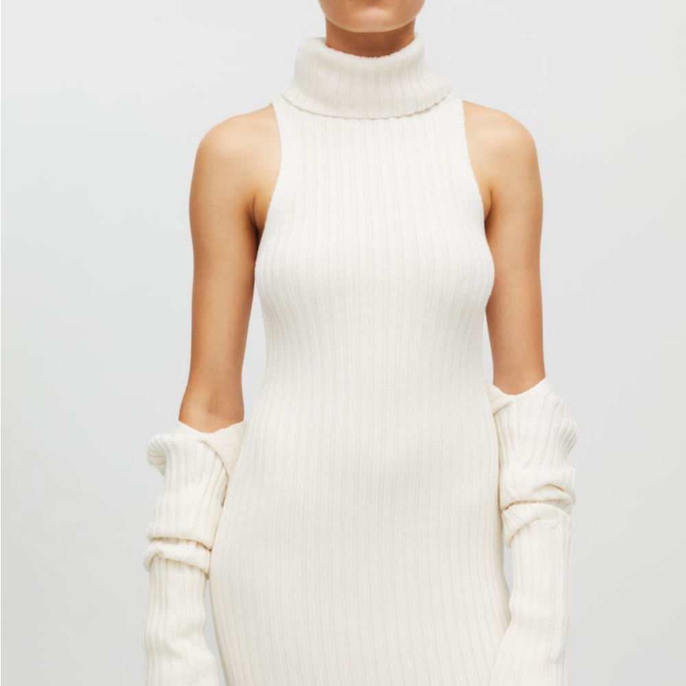 COPY - KAIA GERBER x ZARA ribbed long dress. Only worn once
